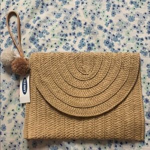 Old Navy Straw Clutch